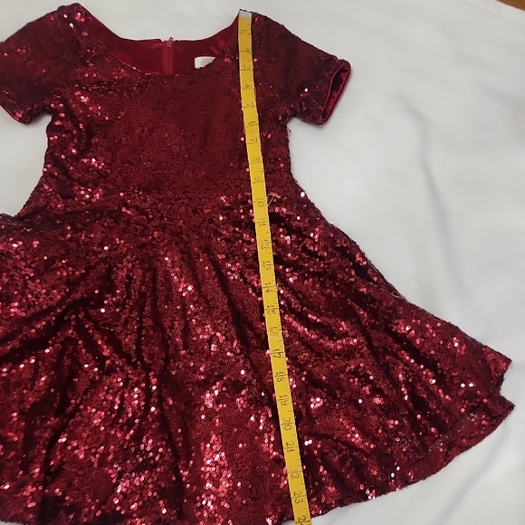 Sparkling Scarlet Kids Dance Dress - Picture 5 of 6